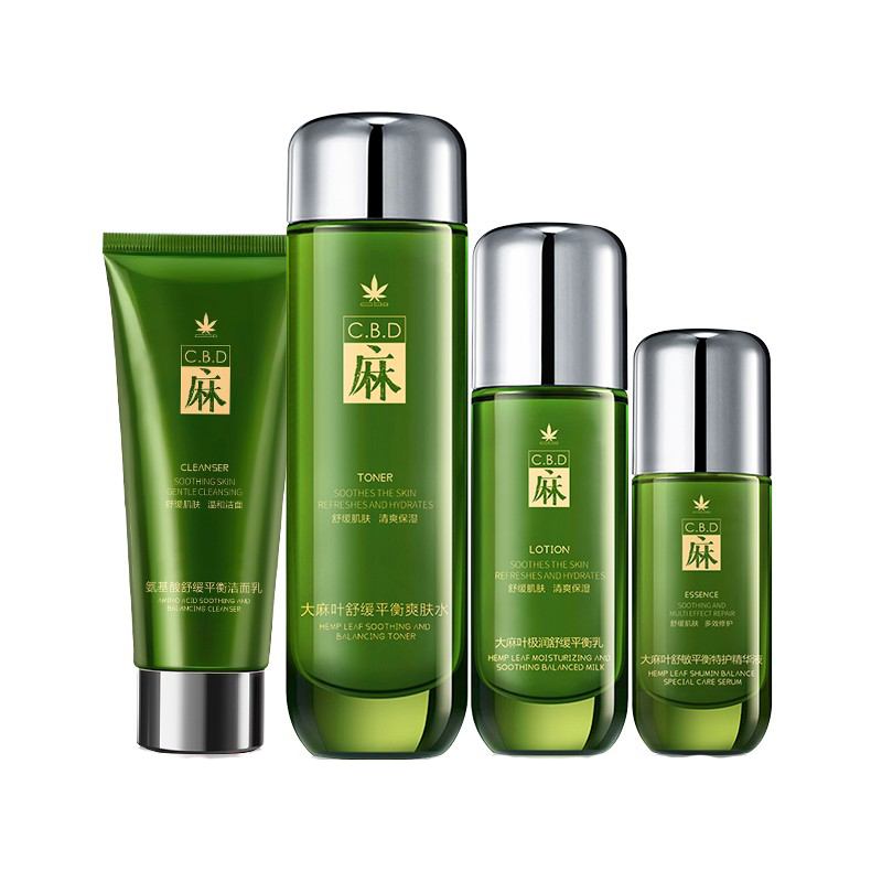 麻元素 舒缓锁水 护肤套装