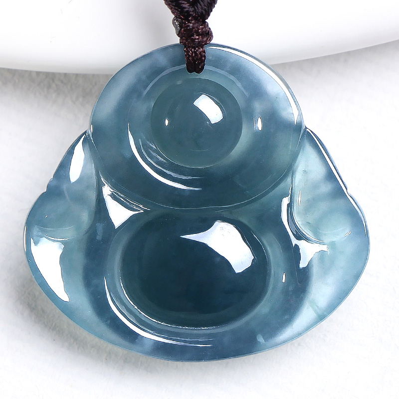 祥祯福 玉冰种翡翠吊坠