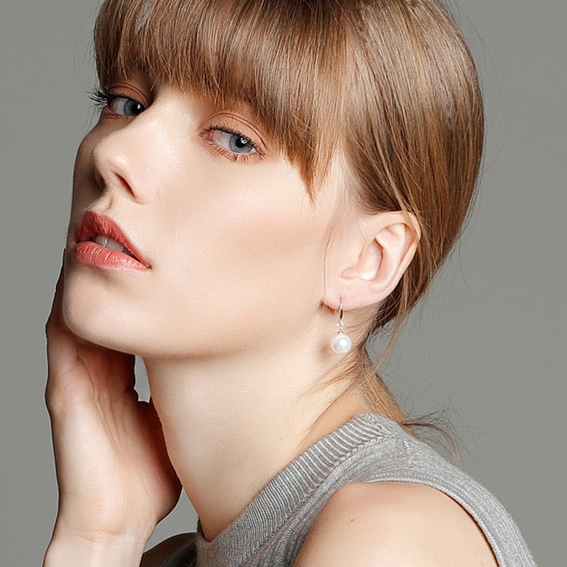十六月缘 正圆贝珠珍珠耳饰