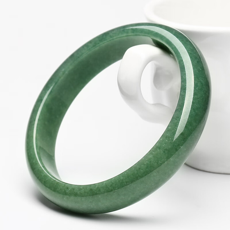 凤禧 莹润满绿色翡翠手镯