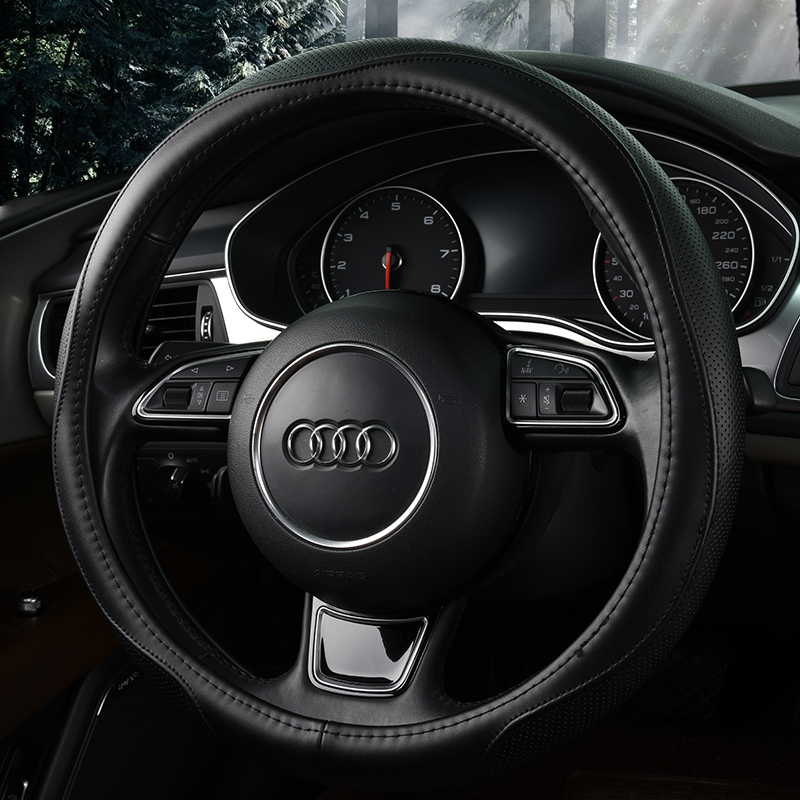 微尚 真皮方向盘套