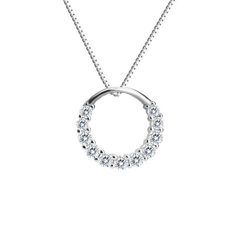 JG 925纯银光环项链