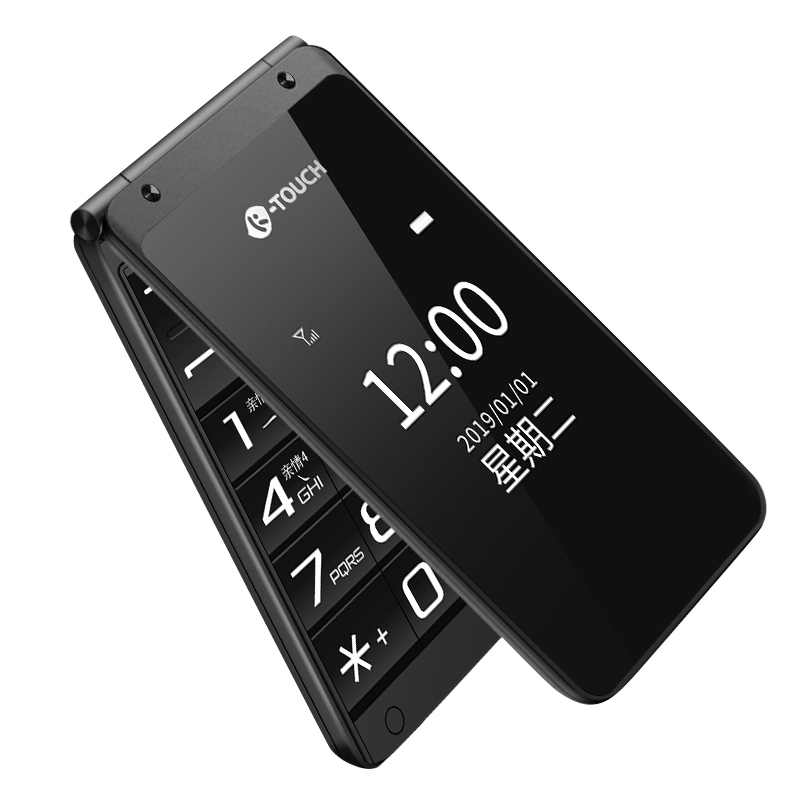 天语 V9C双屏翻盖老人手机