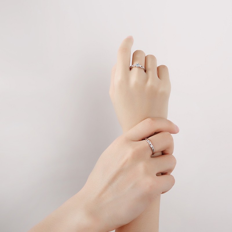 沫兰 可调节情侣戒指