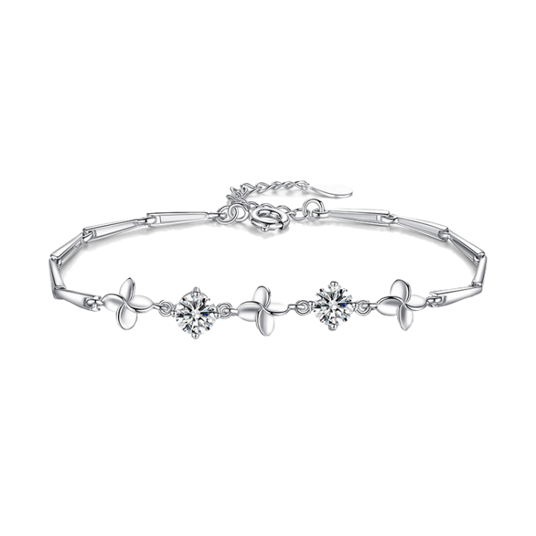 卡蒂罗 四叶草镶锆手链