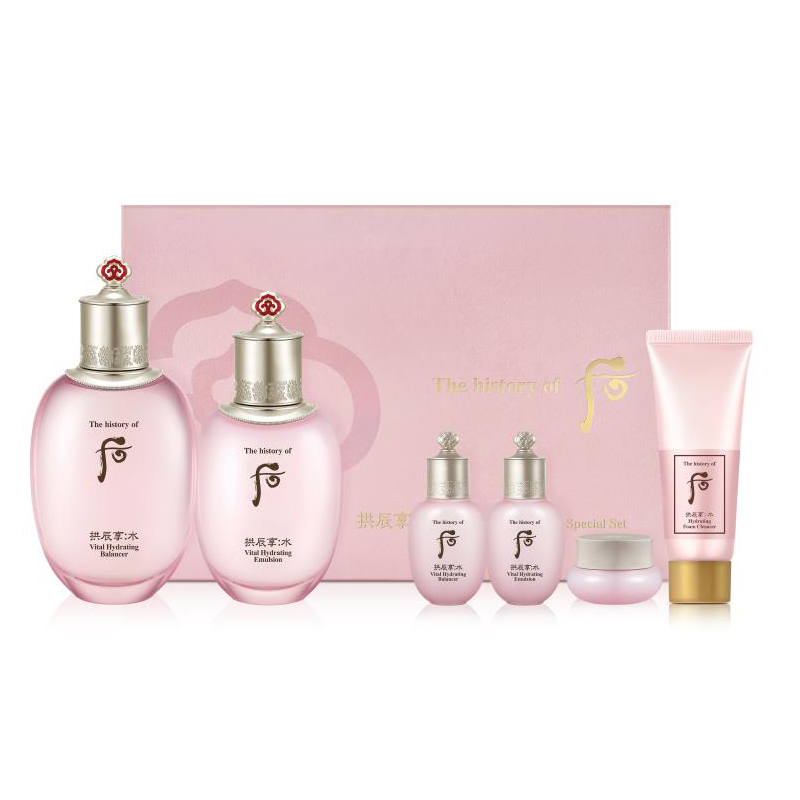 后 洁面补水滋养护肤套装