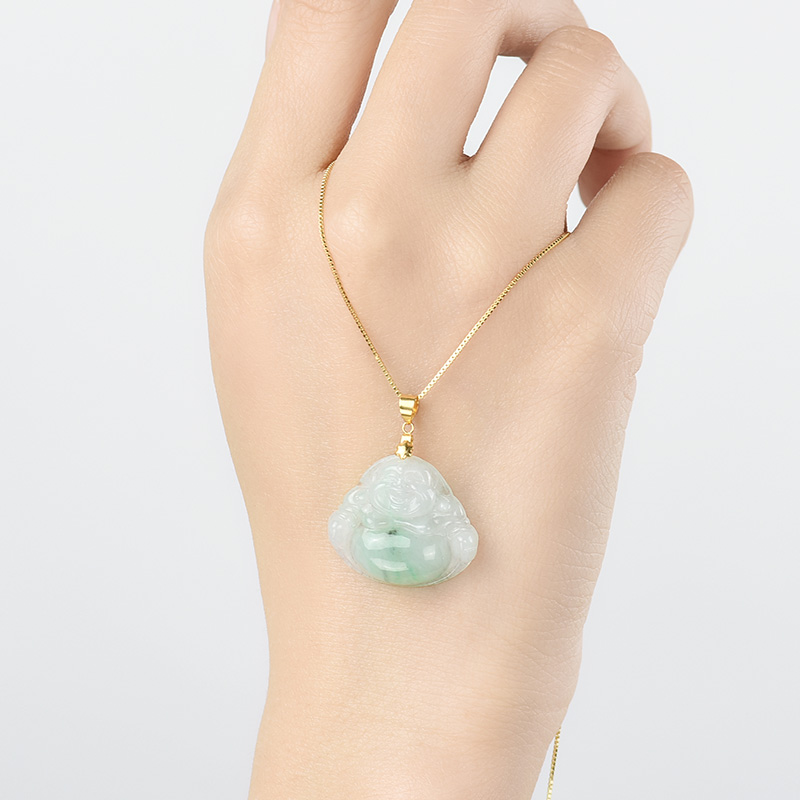 凤禧 18k金翡翠吊坠