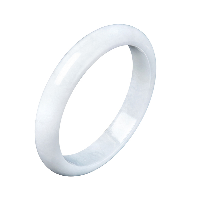 周大福 圆柱翡翠玉手镯