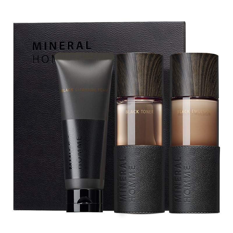 得鲜 男士矿物保湿润肤套装