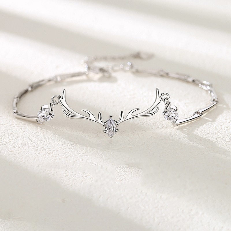 沉鱼落雁一鹿有你s925银手链