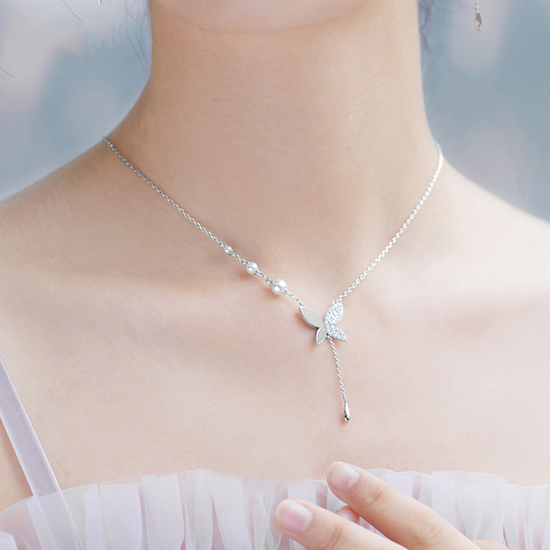 花芽桃花源系列宿蝶项链