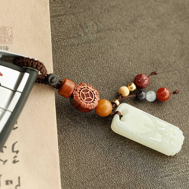 梵心 和田玉 汽车钥匙扣