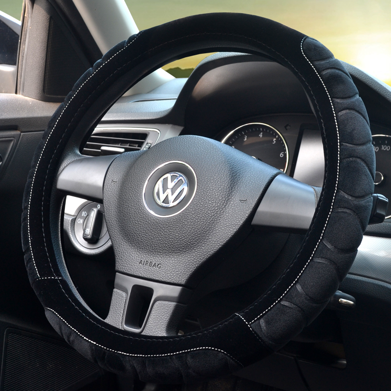 南极人 加厚毛绒方向盘套