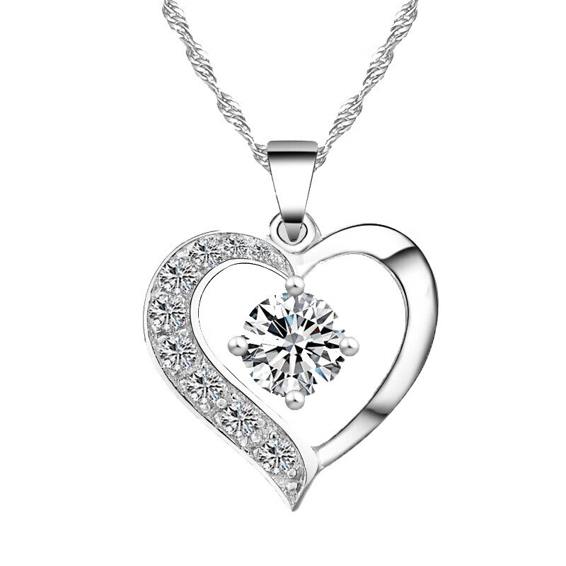 唯爱她 心形锁骨项链