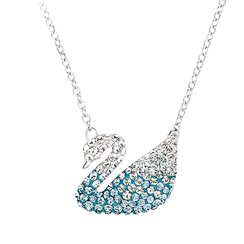施华洛世奇 蓝色天鹅 项链