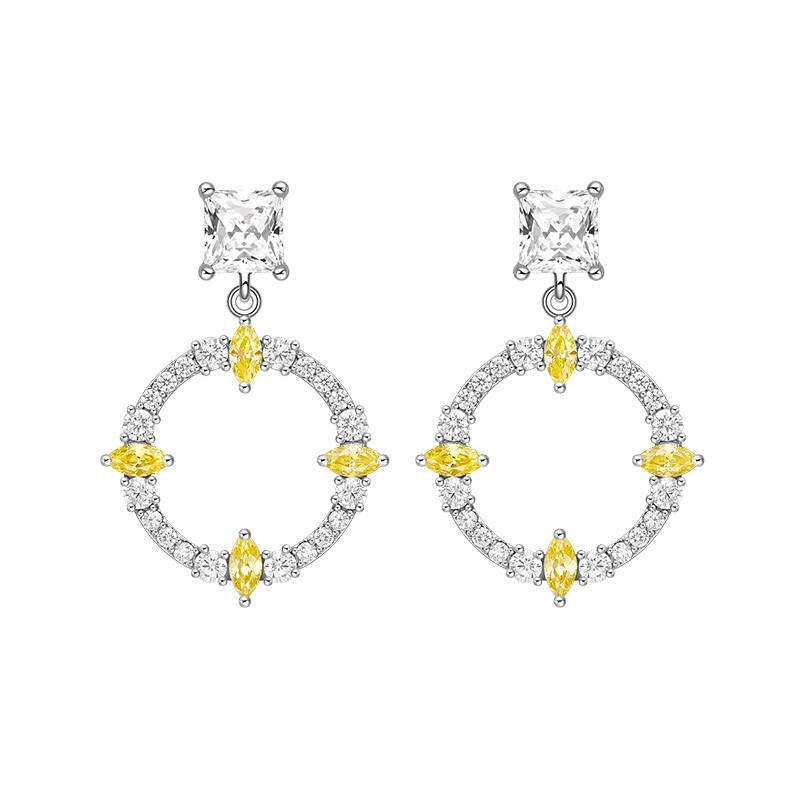 何方珠宝 圆环 耳饰