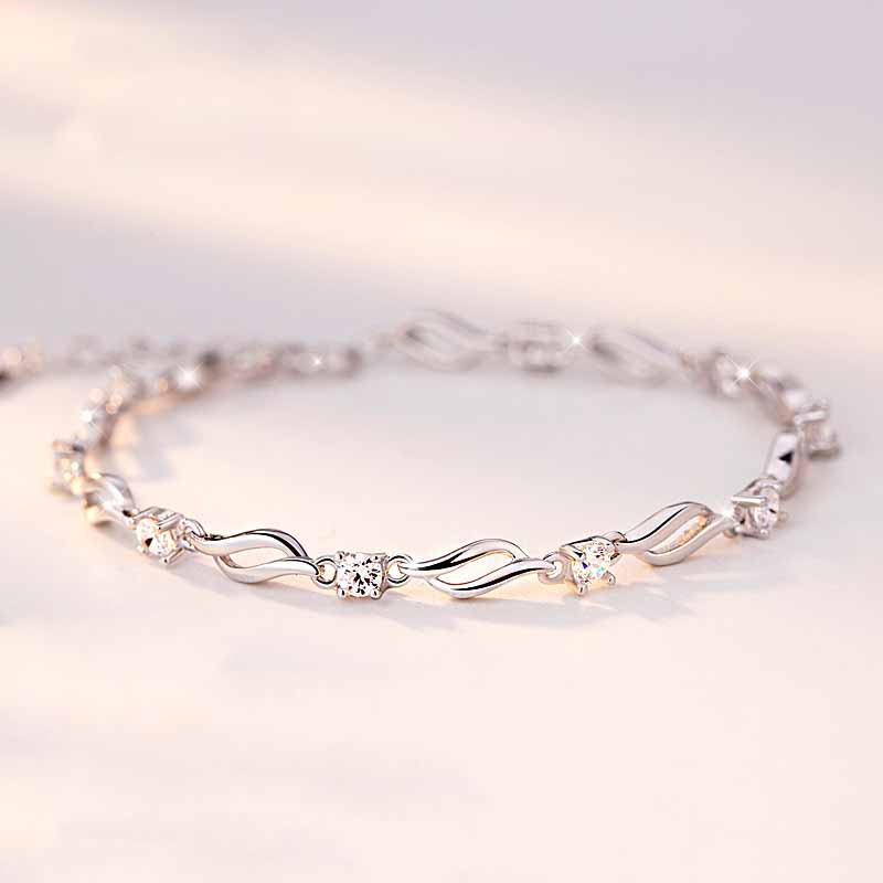 卡蒂罗 925银锆石手链