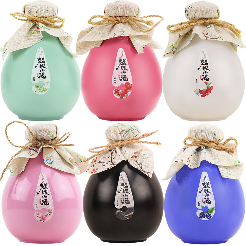 猫呗 全家福6瓶装果酒