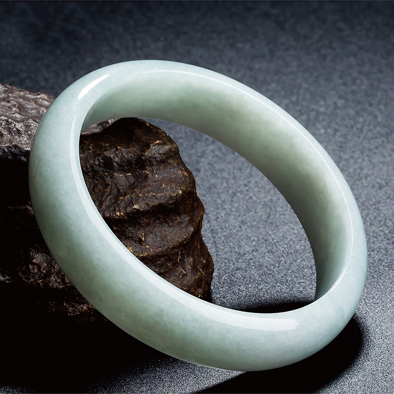 金一 天然翡翠玉石缅甸手镯