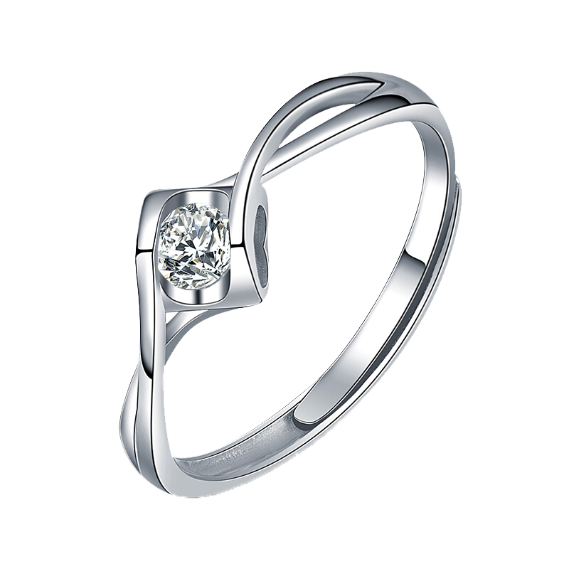 卡蒂罗 独特爱心戒指