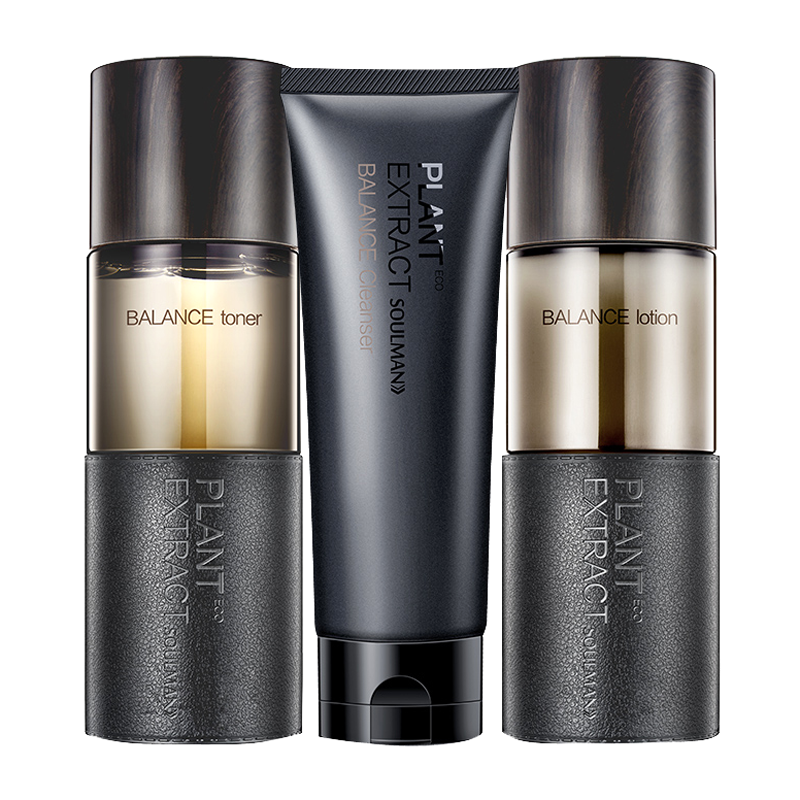 极男 水油平衡男士护肤套装