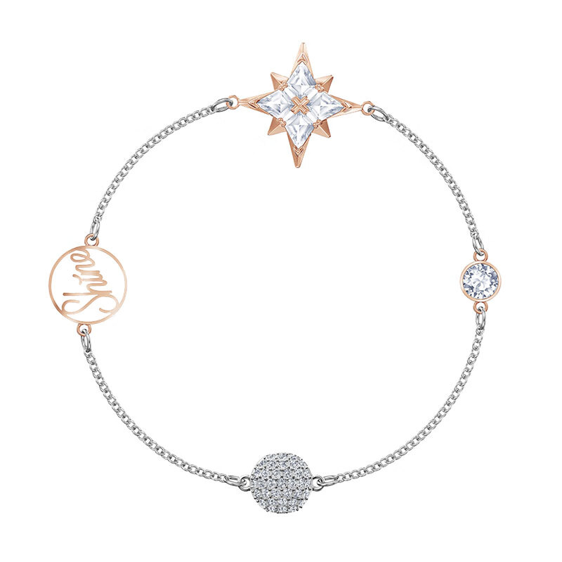 施华洛世奇 多棱角雪花手链