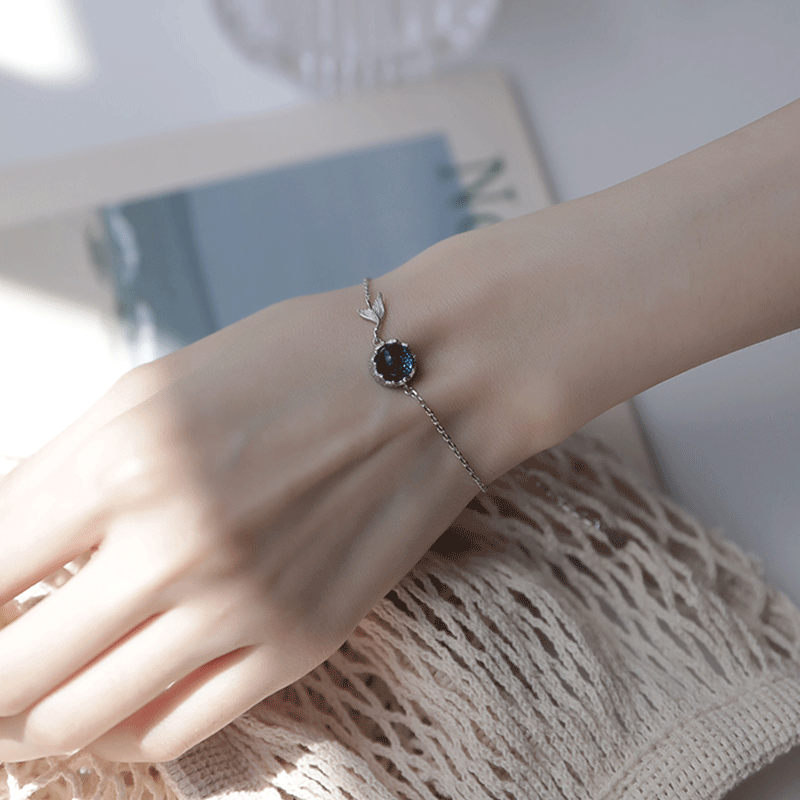 伊黛儿 925银人鱼星空手链