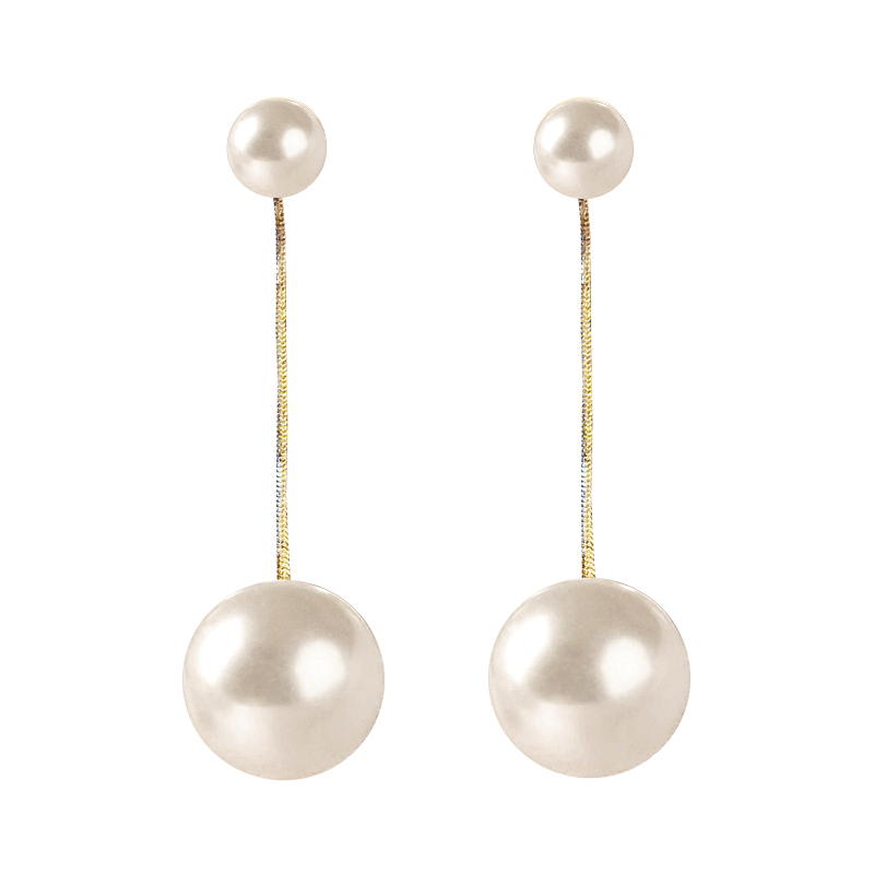 晓色 长款仿珍珠 耳饰