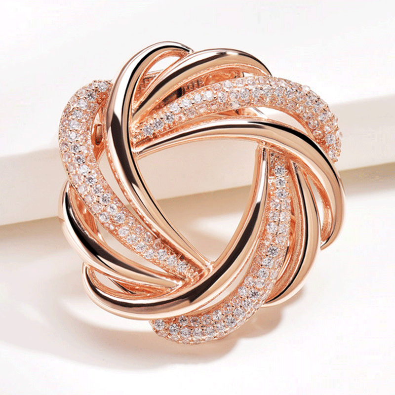 伊黛儿 打结扣环胸针