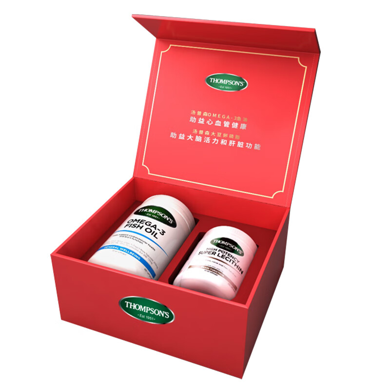 汤普森 肝脏养护礼盒装深海鱼油