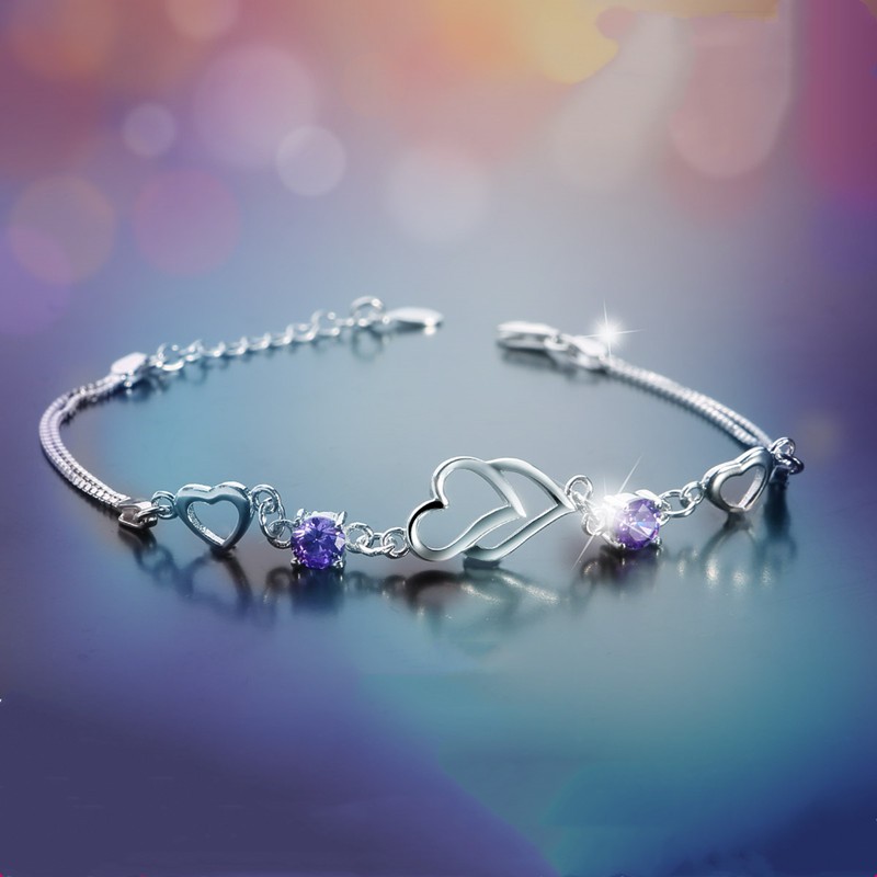 森贝 紫水晶材质手链