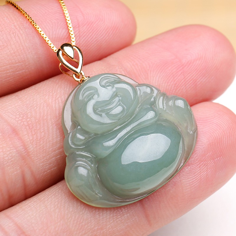 珍唯伊 金镶玉翡翠吊坠