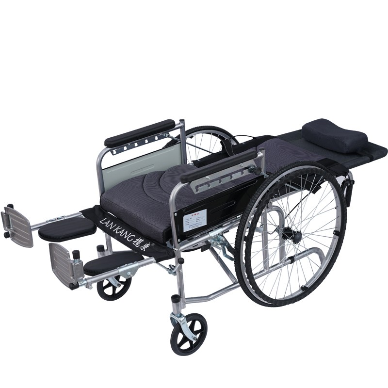 揽康 全躺大便桶轮椅