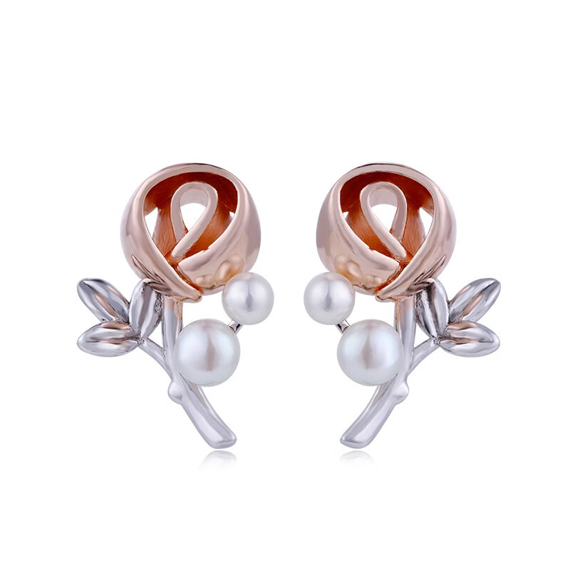 Eternelle 玫瑰耳钉