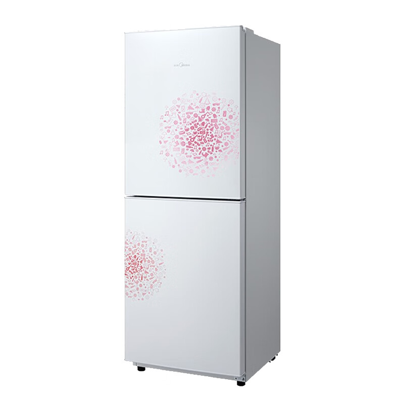 美的双门直冷冰箱