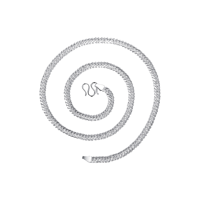 唯一 嘻哈风足银项链