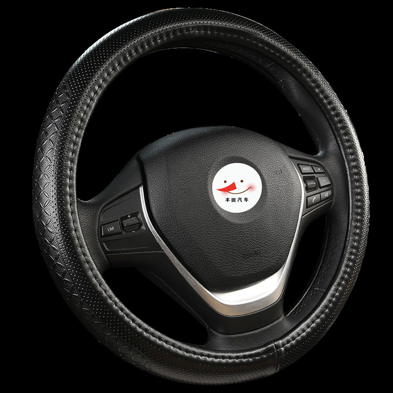 车达品 真皮雕花款方向盘套