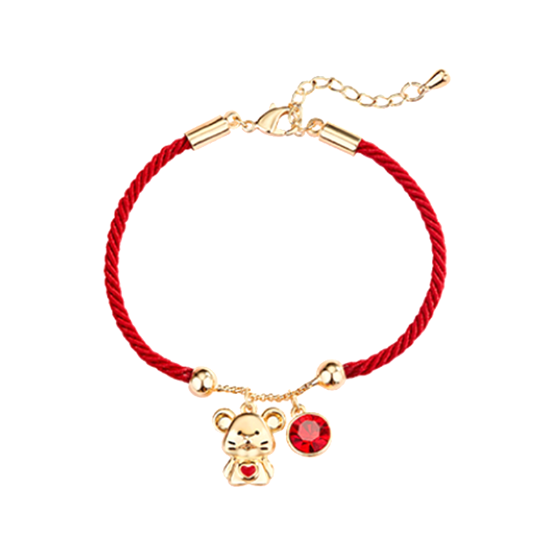 KJ 生肖鼠红绳 手链