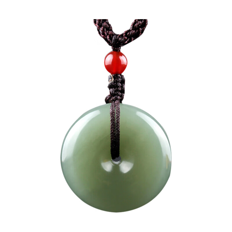 和玉缘 青玉平安扣吊坠