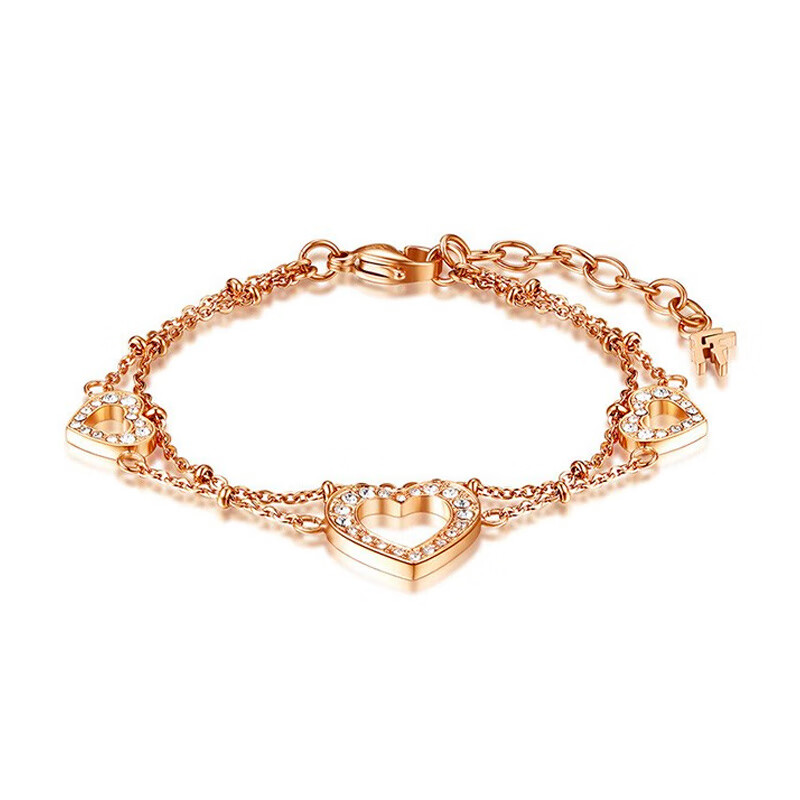 芙丽芙丽 爱心 手链