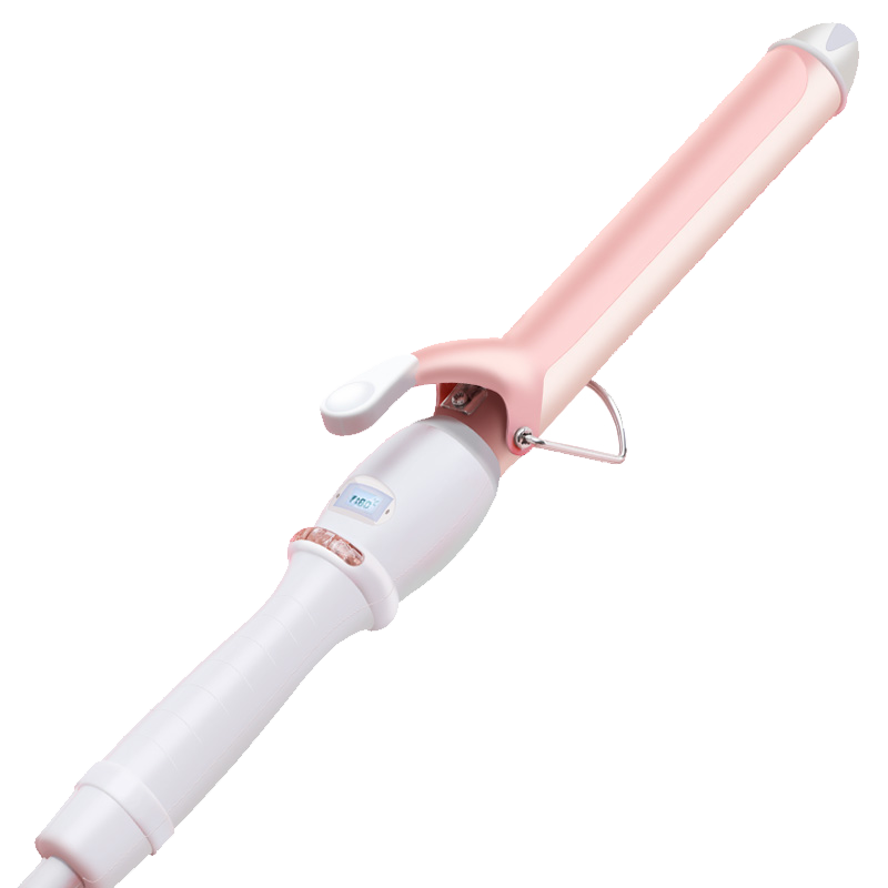 康夫 液晶显示粉色卷发棒