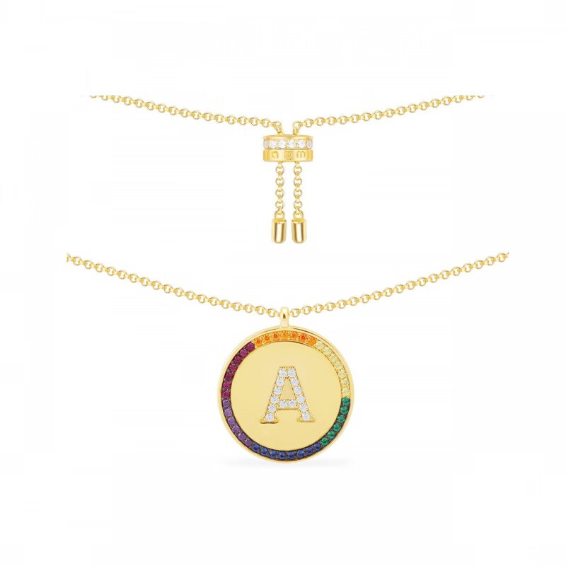 APMMonaco彩虹字母项链