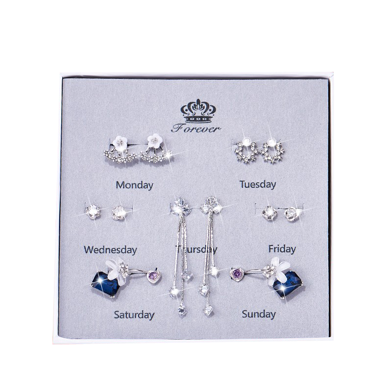 缔晶 银质花语耳饰