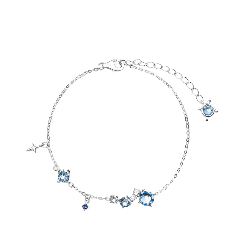 花芽 双鱼座925银手链