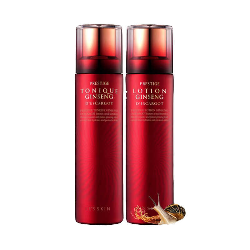 伊思 红参蜗牛水乳护肤套装