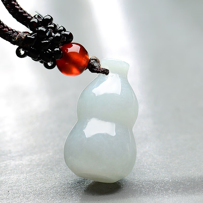 东方雅翠 冰糯种葫芦翡翠吊坠