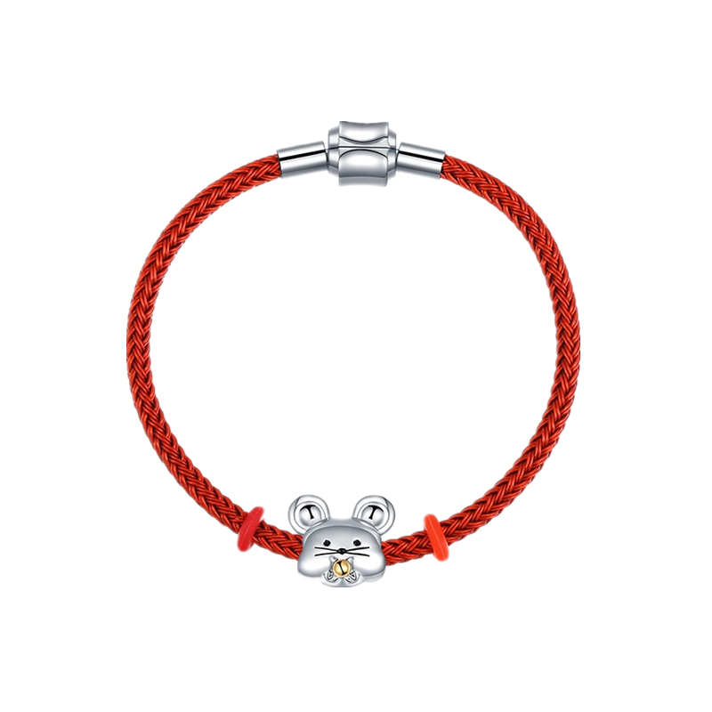 卡蒂罗钛钢红绳手链