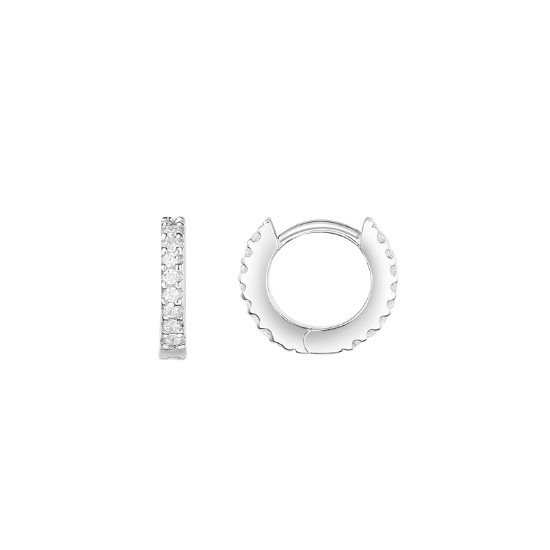 APM 银质镶钻耳饰