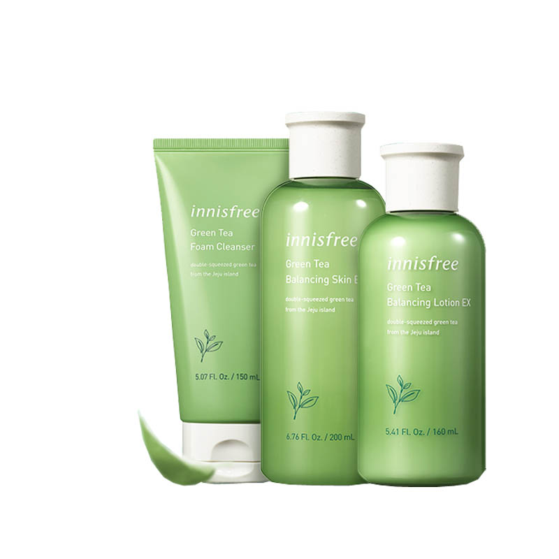 悦诗风吟绿茶精萃保湿水乳套装