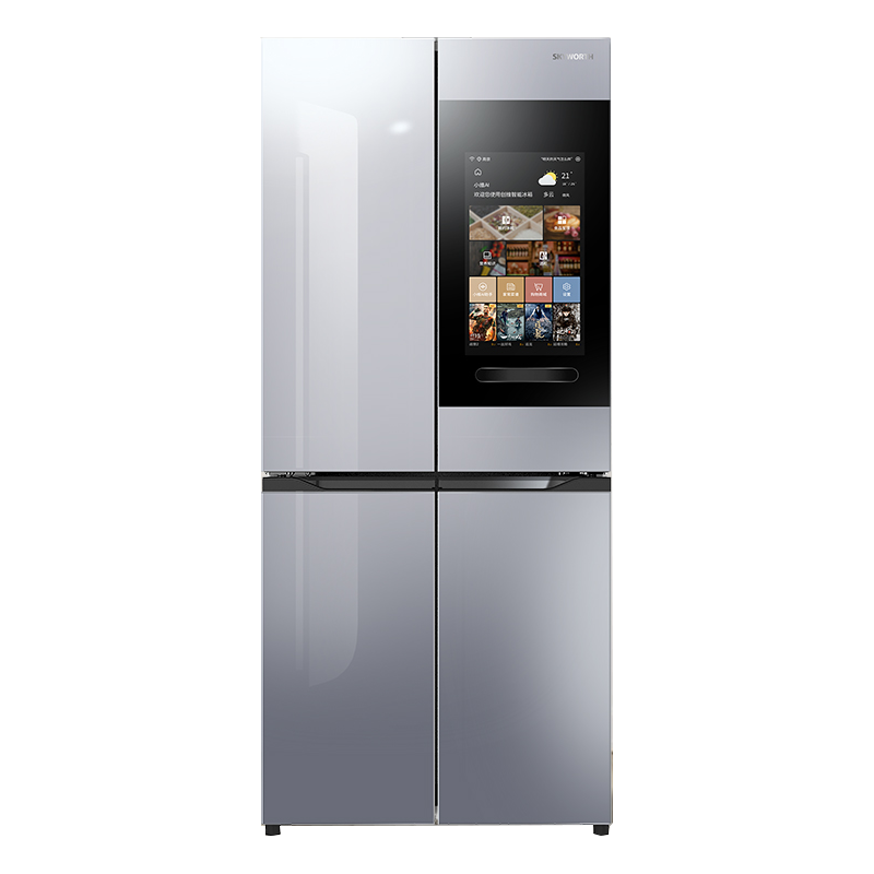 创维 节能彩晶玻璃面板冰箱